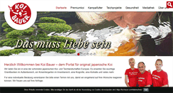 Desktop Screenshot of koi-bauer.com